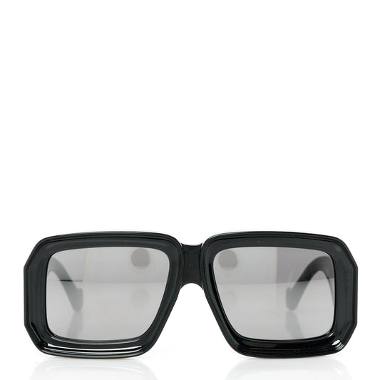 Acetate Paula's Ibiza Dive In Mask Sunglasses LW40064U Black Silver