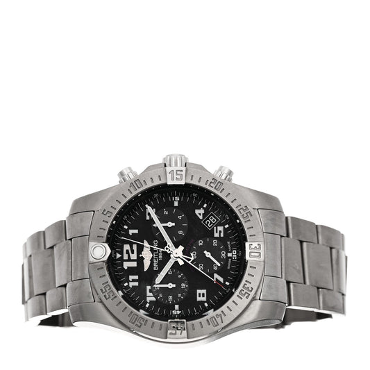 Titanium 43mm Chronospace Evo B60 Chronograph Quartz Watch Black EB6010