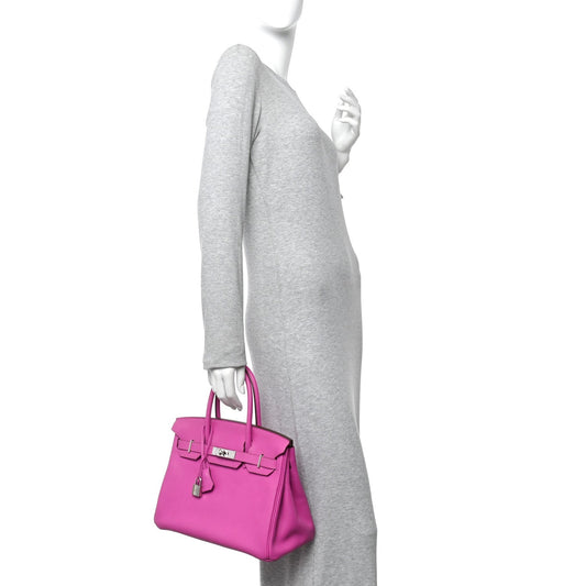 Taurillon Clemence Birkin 30 Magnolia