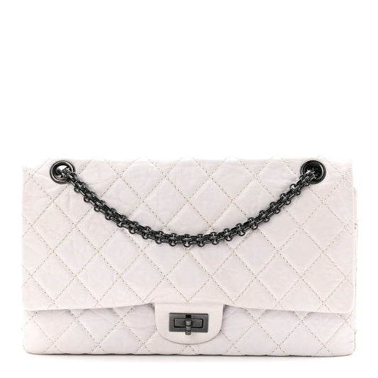 Aged Calfskin 2.55 Reissue 226 Flap White