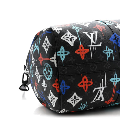 Monogram Eclipse LV Graffiti Keepall Bandouliere 50 Multicolor