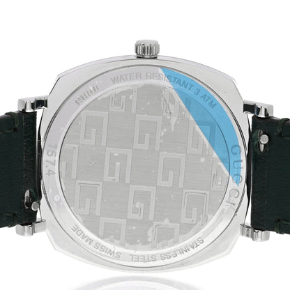 Stainless Steel Calfskin 35mm Grip Quartz Watch Green