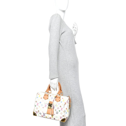 Monogram Multicolor Speedy 30 White