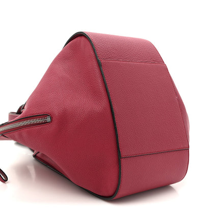 Grained Calfskin Small Hammock Shoulder Bag Raspberry