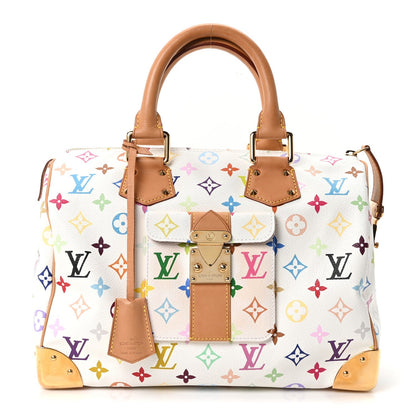 Monogram Multicolor Speedy 30 White