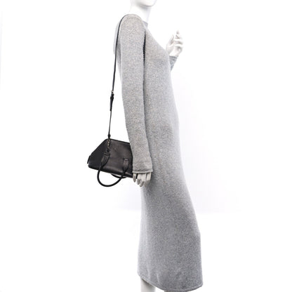 Saddle Calfskin Mini Devon Bag Black