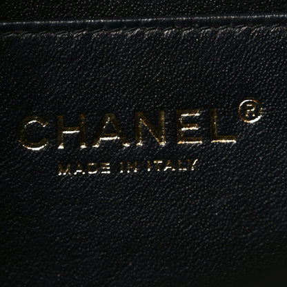 Lambskin Quilted Mini Rectangular Flap Black