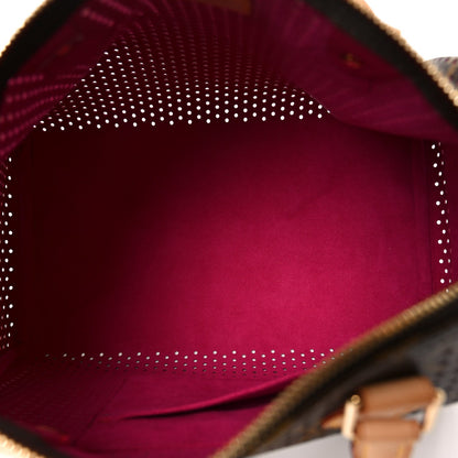 Monogram Perforated Speedy 30 Fuchsia