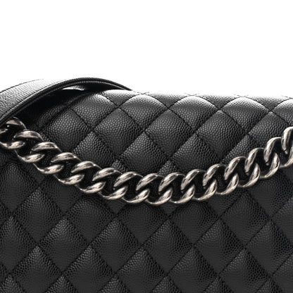 Caviar Quilted New Medium Boy Flap Black