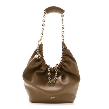 Nappa Small Squeeze Bag Oak