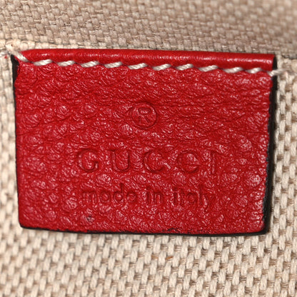 Pebbled Calfskin Small Soho Disco Bag Vibrant Red