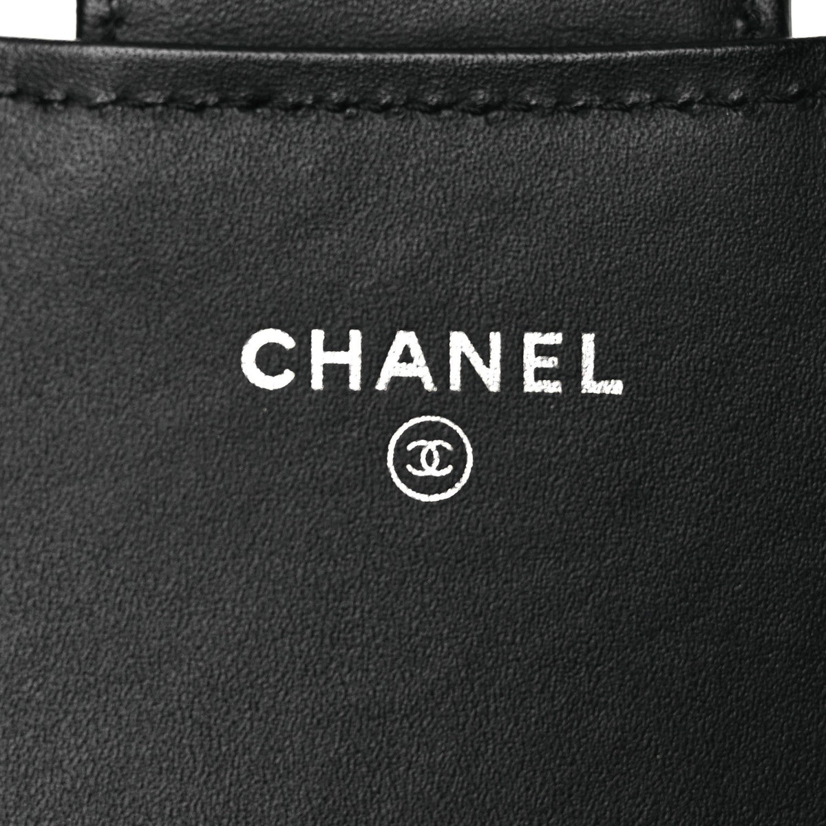 Patent Quilted Wallet On Removable Chain WOC Black