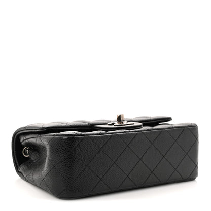 Caviar Quilted Mini Rectangular Flap Black