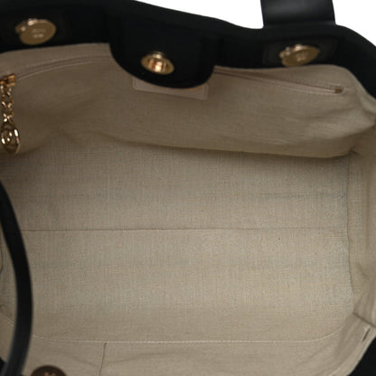 Mixed Fibers Small Deauville Tote Black