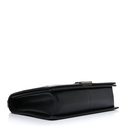 Caviar Quilted Large Boy Flap Black
