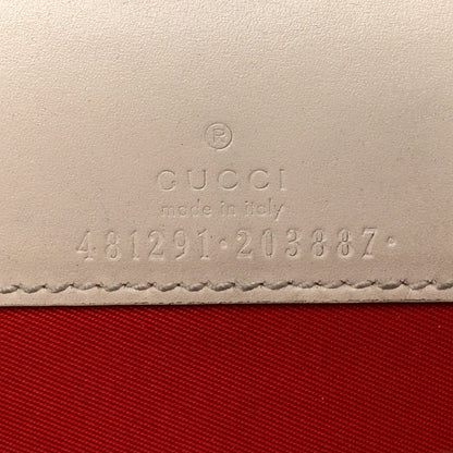 Guccissima Mini Cherry Chain Bag White