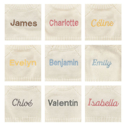 Blossom Silver Bunny 'Bloom' with Personalized Cream Jumper