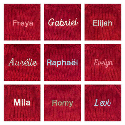 Bartholomew Bear with Personalized Red Jumper