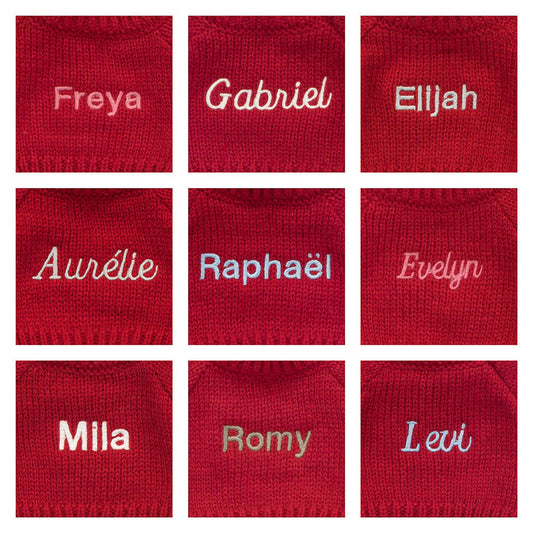 Bartholomew Bear with Personalized Red Jumper
