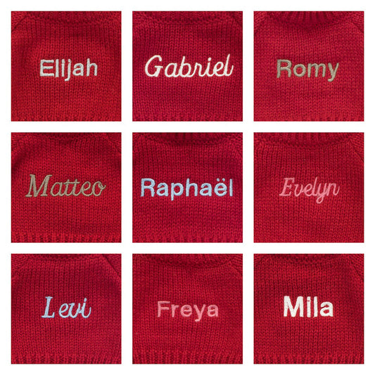 Bashful Tulip Pink Bunny with Personalized Red Jumper