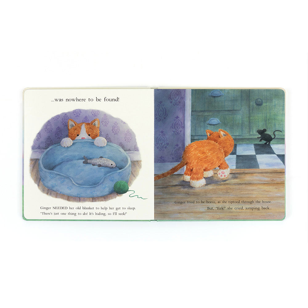 Ginger, the Courageous Kitten Book and Fuddlewuddle Ginger Cat