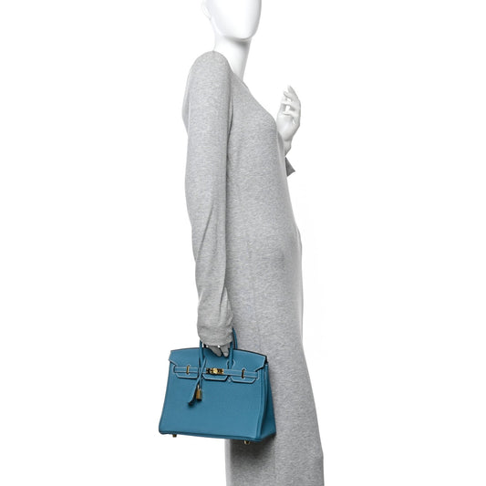 Togo Birkin 25 New Blue Jean