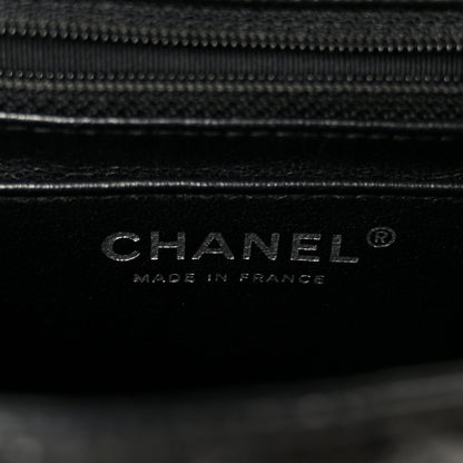 Caviar Quilted Mini Square Flap Black