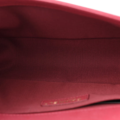 Caviar Quilted Medium Boy Flap Red