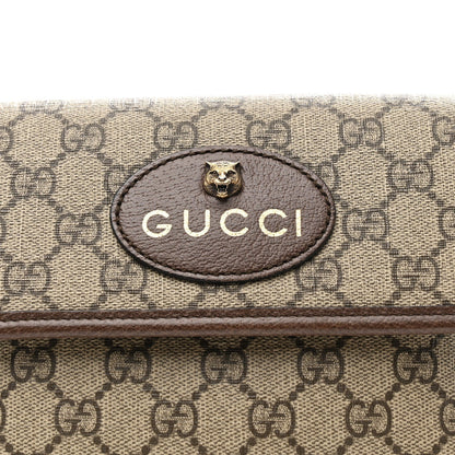 GG Supreme Monogram Neo Vintage Web Belt Bag Brown