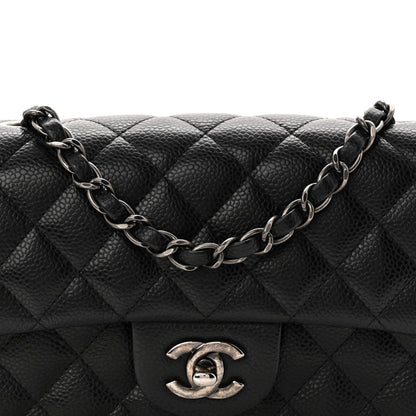 Caviar Quilted Mini Rectangular Flap Black