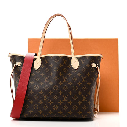 Monogram Inside Out Neverfull Bandouliere MM Rouge Sari
