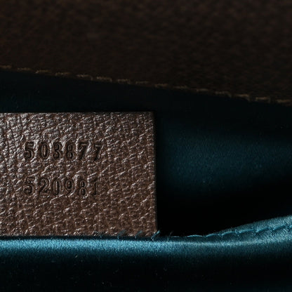 GG Supreme Monogram Web Small Ophidia Chain Shoulder Bag Brown