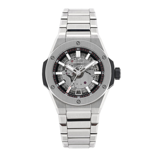 Titanium 40mm Big Bang Integrated Time Only Automatic Watch Silver 456.NX.0170.NX