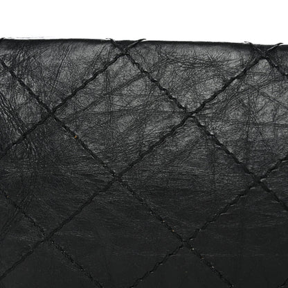 Aged Calfskin Quilted 2.55 Reissue 226 Flap Black