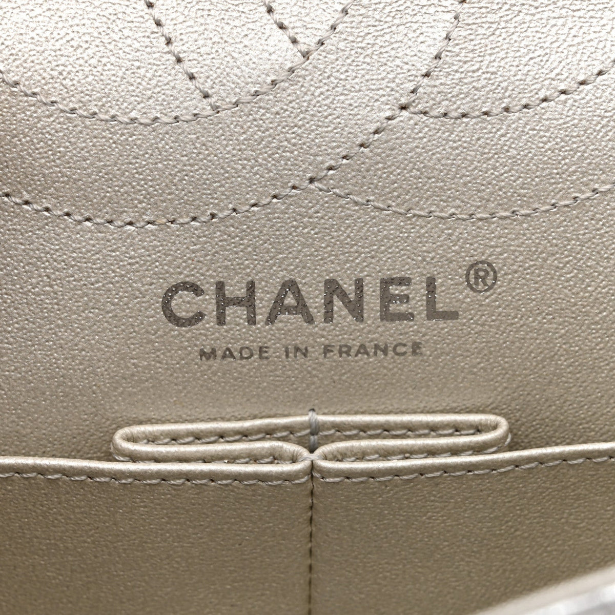 Metallic Lambskin Quilted 2.55 Reissue 226 Flap Silver