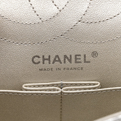 Metallic Lambskin Quilted 2.55 Reissue 226 Flap Silver