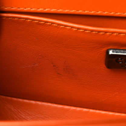 Snakeskin Small Boy Flap Orange