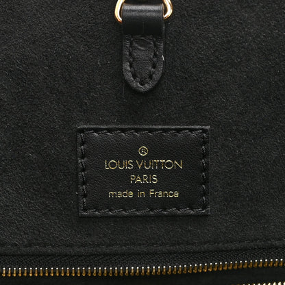 Empreinte Monogram Giant Broderies Onthego MM Cream Black