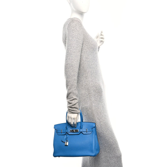 Togo BIRKIN 30 Bleu Zanzibar