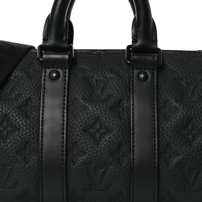 Monogram Taurillon Keepall Bandouliere 25 Black