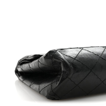 Aged Calfskin Quilted 2.55 Reissue 226 Flap Black