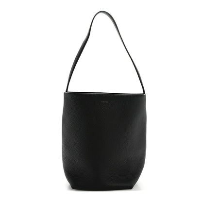 Grained Calfskin Medium N/S Park Tote Black