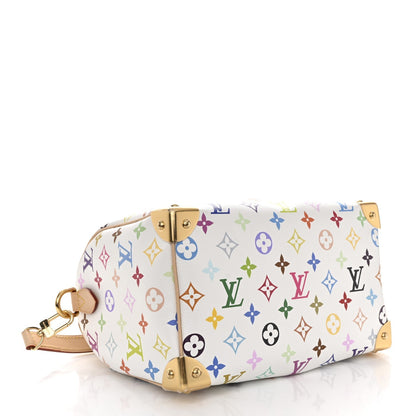 LV X TM Monogram Multicolor Speedy Bandouliere 25 White
