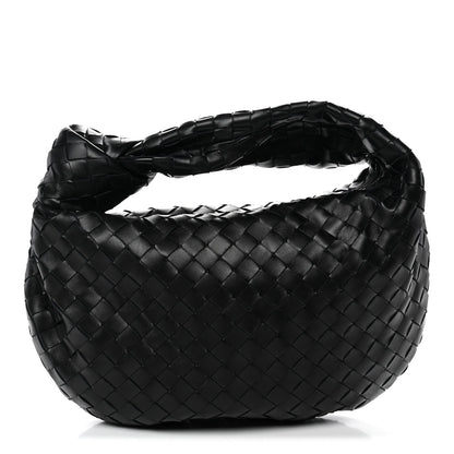 Nappa Intrecciato Teen Jodie Hobo Black