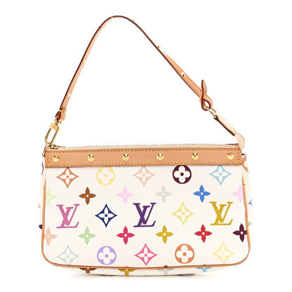 Monogram Multicolor Pochette Accessories White